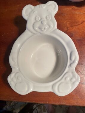 Set of 4 pfaltzgraff White Bear-Shaped Ceramic Trinket Bowls